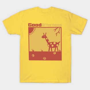 Giraffe on sunset T-Shirt